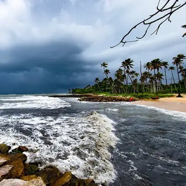Thirumullavaram Beach , , India